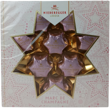 Цукерки шоколадні зірочки з начинкою шампанським Niederegger 125g