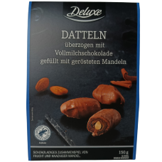 Фінік фарширований мигдалем в молочному шоколаді Deluxe 150g