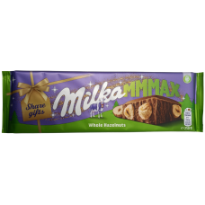 Шоколад молочний з цільним фундуком Whole hazelnuts Milka 250g в картонній коробці