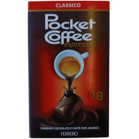 Цукерки з темного шоколаду і кавовою начинкою Pocket Coffee espresso Ferrero 225g