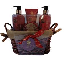 Подарунковий набір по догляду за тілом у корзині Midnight Rose Aurora