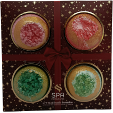 Набір кришталевих бомбочок для ванни Spa Exclusives 4шт