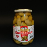 Зелені оливки гіганті з кісточками Bella Contadina Olive Bella di Cerignola Giganti