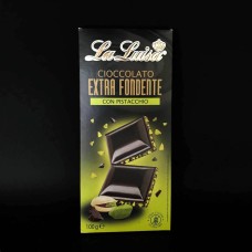 La Luisa Cioccolato Extra Fondente con Pistaccio Чорний шоколад з фісташками