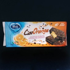 Бісквіт з апельсиновою начинкою в шоколаді Ciao Orangi Midi
