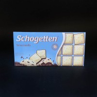 Білий шоколад Schogetten Stracciatella з какао та молочним шоколадом