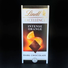 Шоколад темний з апельсином та шматочками мигдалю Lindt Excellence Intense orange
