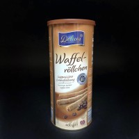 Вафельні трубочки зі смаком капучино Waffelrollchen Cappuccino Delicia