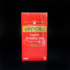 Чай в пакетиках чорний English Breakfast Tea Twinings 25 штук