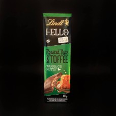 Шоколад молочний зі смаженими горіхами і соленою карамеллю Hello Roasted Nuts & Toffee Lindt
