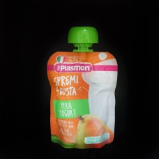Дитяче йогуртове пюре з груші і йогурту Plasmon Spremi e Gusta Pera Yogurt від 6 місяців