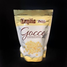 Шоколадні краплі білий шоколад Gocce Emilia Zaini 180g
