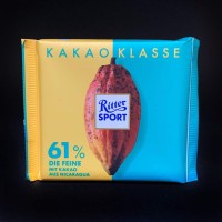 Шоколад Ritter Sport 61% темний з какао-бобів з Нікарагуа 100 g