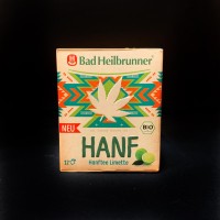 Органічний травяний чай з гранулами конопель та лайму в пакетиках Hanftee Limette Bad Heilbrunner