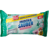 Вологі серветки для прибирання frunlingserwachen Sauber&frisch W5 80шт
