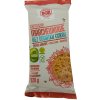 Морквяне печиво без цукру з пластівцями проса, насінням льону та кардамону Marchewkowe Box 120g