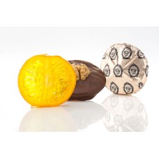 Цукерки Долька апельсину з грецьким горіхом в темному шоколаді Orange walnut Laurence