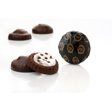 Шоколадне печиво, вершковий крем з подрібненим печивом в темному шоколаді Chocolate cookies Laurence